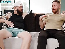 Tattooed Jock Bareback Fucks Bf At Home In His Greedy Ass