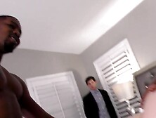 Cuckold Watches As His Wife Is Fucked By Two Hung Black Studs