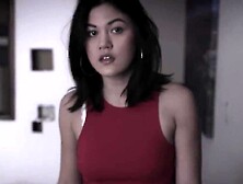 Stepbrother is sleazy and ready to fuck her tight Asian hole