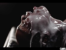 Extreme Inter-racial Cumflation - Fine Dark Skank Zaawaadi Filled With Loads Of SPUNK Inside Her Cunt