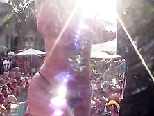 dantes pool wet tshirt pole contest during fantasy fest 2013