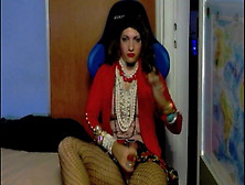 Beautiful Crossdresser Jerking His Cock For You