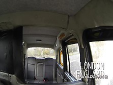 Busty Blonde Sucks And Fucks In Taxi In Woods