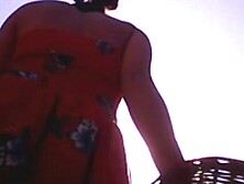 Amazing upskirt compil in a french market 02