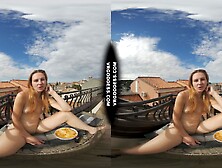 Hot Ginger Lea Naked Mukbang ASMR Chip Eating With A Nice View