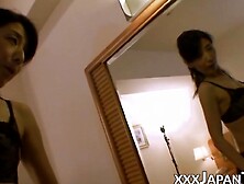 Asian Milf Teaser - Vibrating Toy Sensual Blowjob & Fingering by Amateur