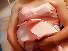 Pantyluvn Sissy Cumming In Pink Satin Dress