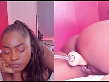 Horny African Wife Enjoys Intense Solo Pleasure In First Part Of Cam Session!