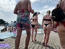 Candid PAWG Ass Jiggles in Bikinis