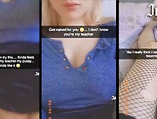 Dirty student! Sexting my teacher and spunk for him on Snapchat (@real. joyliii add me)