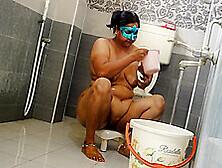 Mature Desi Big Boobs Aunty In Bathroom Taking Shower