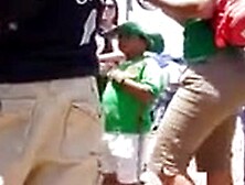 Big Booty Latina at a Carnival