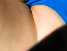 Interrupting her sun bathing