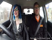 Busty Alt Hottie Anal Fuck In Car