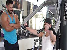 Manly Fetish - Bottom Twink Barebacked By Massive Gym Hunk After Massage