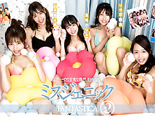 A Miracle In The Rooftop Pool - Asian Bikini Models Flirting