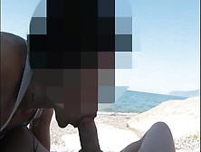 Chick Licks Dick In Public Beach And Gets Caught By Stranger - Misscreamy