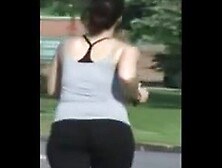 Jiggle Jog Booty Ass Butt Spandex