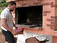 Dong Hungry Housewife Rebecca Volpetti Enjoys Outdoor double penetration Three-some GP3345