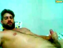Handsome Bearded Man Cums