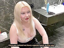 The blondie teenager gave me a oral job at the office party,  and the chief saw us - best inexperienced sex! (18+)