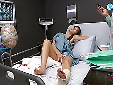 Concupiscent Large Boobs mother I'd like to fuck Masturbates On Hospital Couch - Gives Stranger Tugjob Cum On Melons