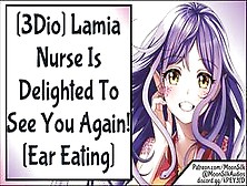 3Dio Lamia Nurse is Delighted to see you Again! Ear Eating ASMR Wholesome