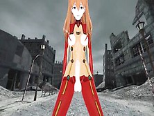 Evangelion: Futanari Asuka Langley Souryuu Sex In A Ruined Town Taker Pov