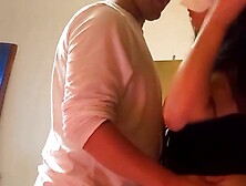 FIRST TIME Dark Haired huge boobies, nice booty and tight snatch