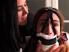 SchoolGirl Tied by Teacher turns the tables