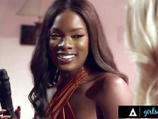 Black Female-dominant Screws Her BFF With a Toy