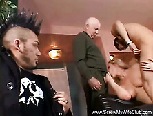 Tempting blonde babe sucks and fucks big cock like a pro