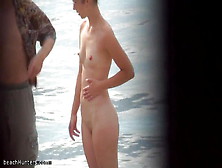 Skinny Nudist Teen At The Beach