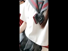 School Girl Masturbate With A Small Dildo