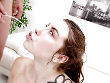 6on1 DP PISS ORGY-Eager Eden Ivy Drinks Piss And Gets Covered