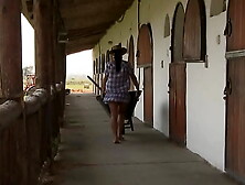 Honey Demon Has Anal Amongst The Hay Bales