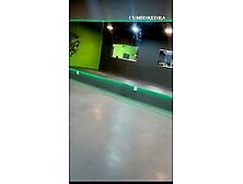 personal trainer threw sperm on the hot student's