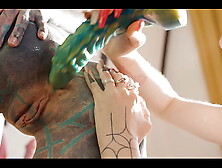 Tattoo Lesbians ANAL Extreme - Anuskatzz squirt all over Eden Ivy - Toys,  gapes,  ATM