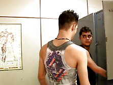 In The Locker Room Two Cute Guys Have Incredible Oral And Anal Sex With Powerful And Long Lasting Orgasm