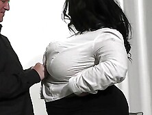 Wife found him doggy-fucking huge ebony BBW