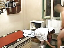 Subtitle CFNM Japanese nurse patient strip handjob xray