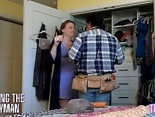 Handyman Seduced by Horny Client Gives Her an Cums and a Cream-Pie - Jess & James