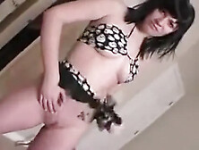 Emo Girl In A Sexy Outfit Rubbing My Dick With Her Pussy