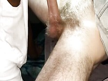 Masked Man Enjoys The Taste Of Hard Cock While Sucking It