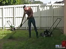 Sexy Daddy Fucks His Gardener