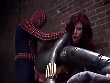 Spidey and Ebony Widow (Scarlett Johansson)