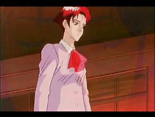 Lusty hentai brunette having dirty car sex