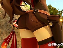 The Voyeur Spring [giantess Growth] Genshin Impact Animation