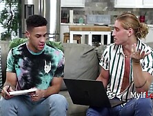 big beautiful woman Gets A Double Facial Skincare Routine- Misty Meaner,  Mike Ox,  Giovanni Hollywood