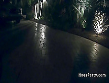 Orgy halloween party with three babes